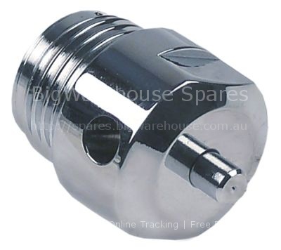 Aerator and air bleeder thread 1/2" ET chrome-plated with O-ring