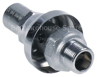 Safety valve triggering pressure 0,5bar thread 3/4"
