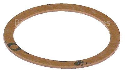 Gasket fibre ED ø 60mm ID ø 50mm thickness 2mm for outlet tap Qt