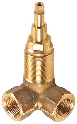 Shut-off valve connection 1/2" 1/2" left total length 34mm mount