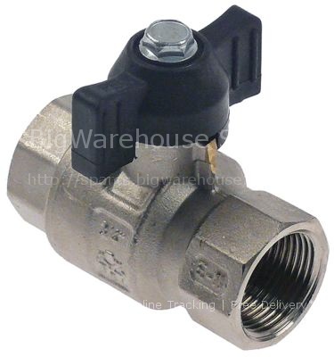 Ball valve connection 3/4" IT - 3/4" IT DN20 total length 69mm