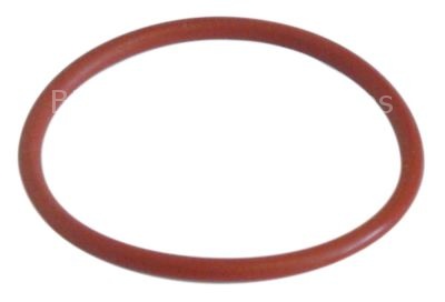 O-ring silicone thickness 3,53mm ID ø 50,39mm Qty 1 pcs