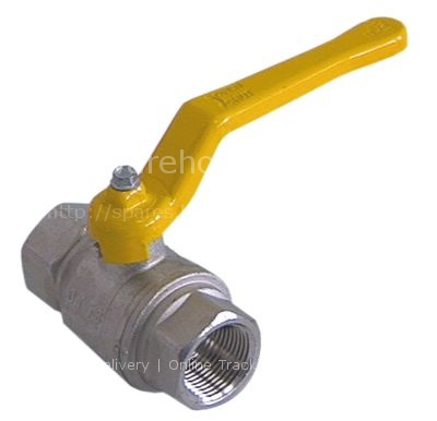 Ball valve straight lever handle inlet 3/4" IT outlet 3/4" IT DN