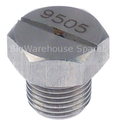 Rinse jet mounting pos. upper/lower H 5mm thread 1/8" WS 13 code