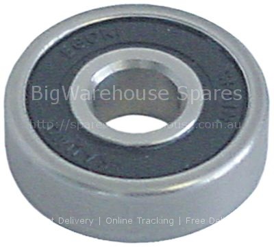Deep-groove ball bearing type 6200-2RS shaft ø 10mm ED ø 30mm W