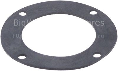 Gasket ED ø 103mm ID ø 66mm rubber thickness 2mm hole distance 6