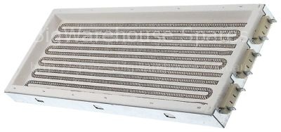 Radiation heater rectangular 2700W 230V L 410mm W 165mm heating