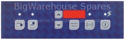 Keypad foil for bain marie blue suitable for ELECTROLUX, ZANUSSI
