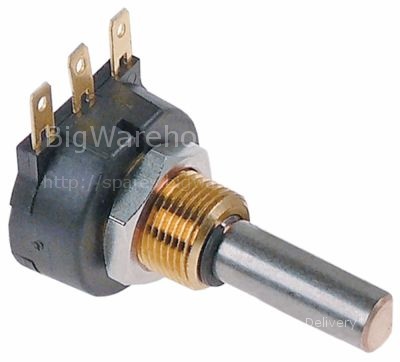 Potentiometer 10KOhm rotation 360° shaft L 18mm thread M10x0.75