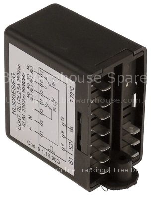 Level relay 230V connection F6.3 type RL30/3ES/F/G