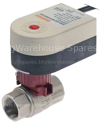 Ball valve inlet 3/4" IT outlet 3/4" IT with plug 230V L 65mm 50