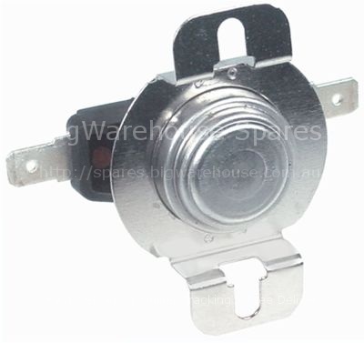 Bi-metal safety thermostat hole distance 45mm switch-off temp. 6