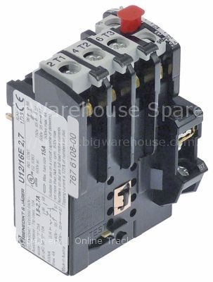 Motor protection circuit breaker setting range 1.8-2.7A type U12