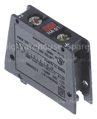Auxiliary contact contacts 1NC AC15 10A for contactors K2/K5 con