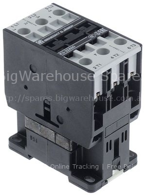 Power contactor 230VAC (AC3/400V) 32A/15kW main contacts 3NO con