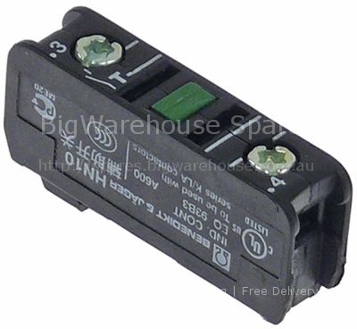Auxiliary contact contacts 1NO AC15 10A for contactors K2/K3 con