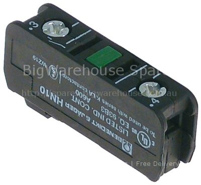 Auxiliary contact contacts 1NC AC15 10A for contactors K2/K3 con