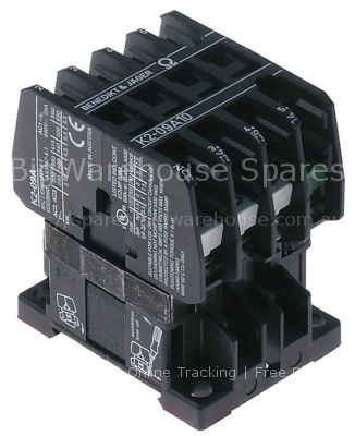 Power contactor resistive load 25A 230 VAC (AC3/400V) 12A/5.5kW