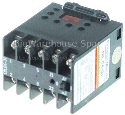 Power contactor resistive load 16A 230VAC main contacts 3NO auxi