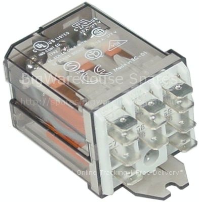 Power relays FINDER 230VAC 16A 3CO connection F6.3 bracket mount