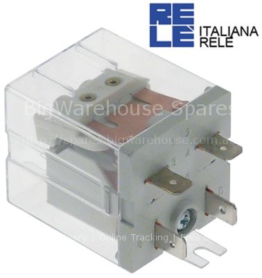 Power relays Italiana Relè 230VAC 30A 1NO connection F6.3 bracke