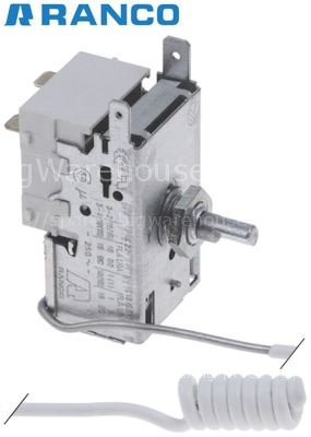 Thermostat RANCO type K55-L5115 probe ø 12mm probe L 29mm capill