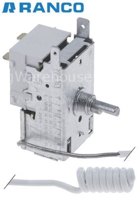 Thermostat RANCO type K55-L5119 probe ø 12mm probe L 28mm capill