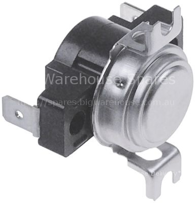 Bi-metal thermostat hole distance 40mm 1NO 1-pole connection F6.