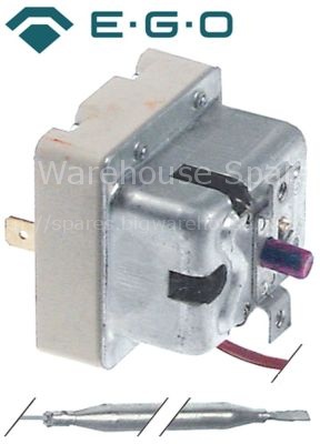 Safety thermostat switch-off temp. 147°C 1-pole 20A probe ø 6mm