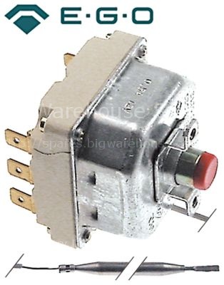 Safety thermostat switch-off temp. 285°C 3-pole 1x20/2x0.5A prob