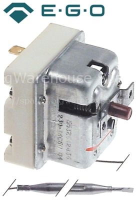 Safety thermostat switch-off temp. 230°C 1-pole 20A probe ø 6mm