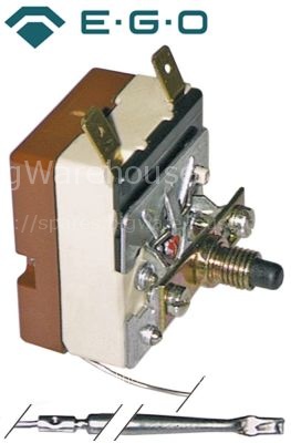 Safety thermostat switch-off temp. 140°C 1-pole 16A probe ø 5mm