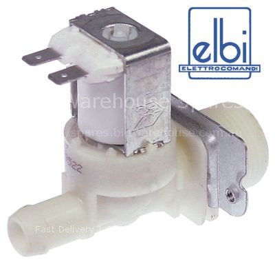 Solenoid valve single straight 230VAC inlet 3/4" outlet 14mm DN1