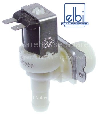 Solenoid valve single angled 230VAC inlet 3/4" outlet 13.5mm DN1