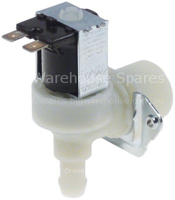 Solenoid valve single angled 230VAC inlet 3/4" outlet 11,5mm inp