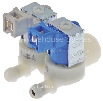 Solenoid valve double straight 230VAC inlet 3/4" outlet 11,5mm 1