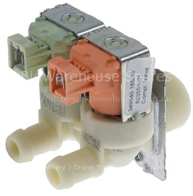 Solenoid valve 2-way straight 220-240V/50-60Hz inlet 3/4" outlet