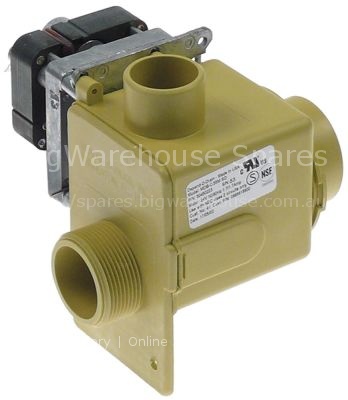 Drain valve electric 24V 50/60Hz NC inlet 55mm outlet 1½"/38mm M