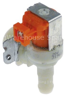 Solenoid valve single angled 230VAC inlet 3/4" outlet 14,5mm inp