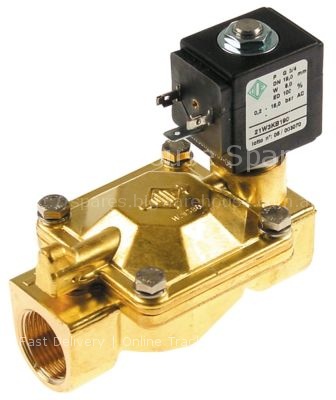 Solenoid valve 2-ways 230VAC inlet 3/4" outlet 3/4" connection 3