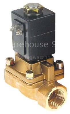 Solenoid valve 2-ways 230 VAC connection 1" DN 25mm slide-on rec