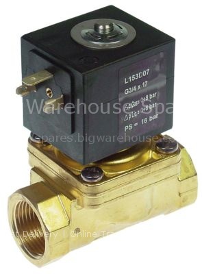 Solenoid valve 2-ways 24VAC inlet 3/4" outlet 3/4" connection 3/