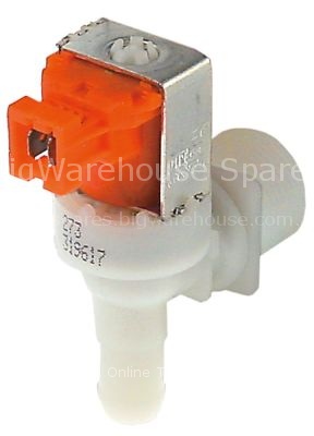 Solenoid valve single angled 230VAC inlet 3/4" outlet 14mm input