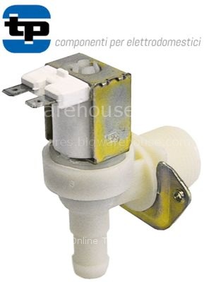 Solenoid valve single angled 230VAC inlet 3/4" outlet 14mm DN10