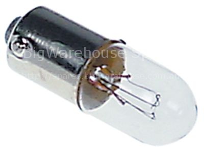 Light bulb socket Ba9s 24V 2W ø 10mm L 28mm clear