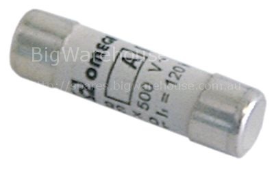 Fine fuse size ø10x38mm 25A rated 500V type Gg fast-acting Qty 1