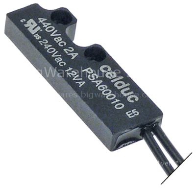 Magnetic switch L 51mm W 16mm 1NO 240V 2A P max. 12W cable lengt