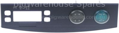 Switch panel L 168mm W 37mm blue with switch ON-OFF
