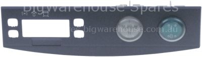 Switch panel L 168mm W 37mm blue with scitches ON-OFF, moisture
