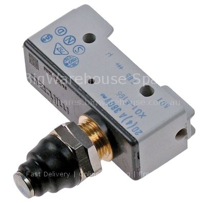 Microswitch with plunger thread M12x1 380V 20A 1CO connection sc